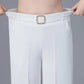 Ice Silk Wide-leg Pants Ladies Summer Thin Pants Casual Women's Pants High Waist Loose Straight Nine-point Pants Women