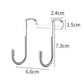 1/4PCS 304 Stainless Steel Household Hook Door Back Hook Kitchen Cabinet Door Back Hanging U-shaped Strong Hook Towel Hooks Kitchen