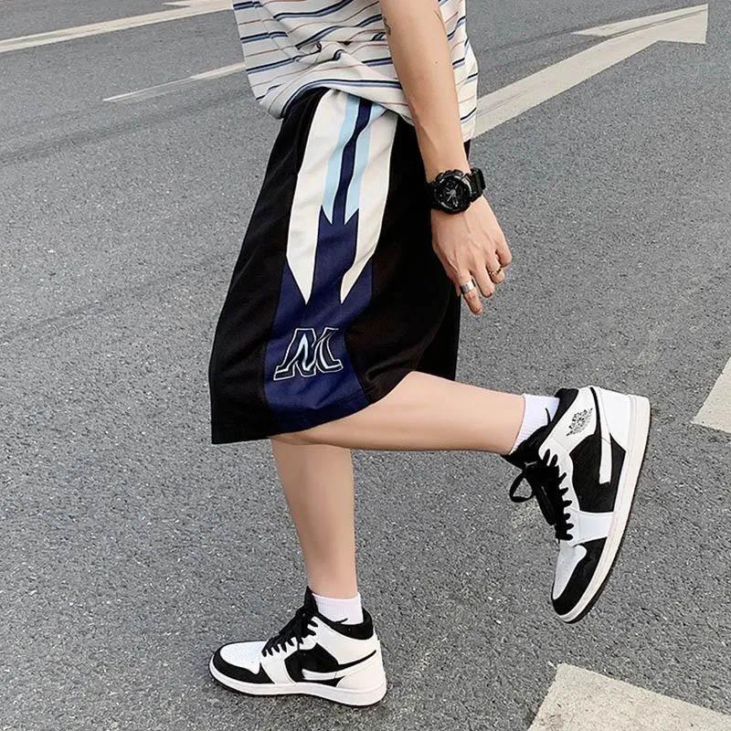 Men's Summer Breathable Cool Casual Outer Wear Shorts Loose All-match Five-point Ins Style Basketball Sports Pants