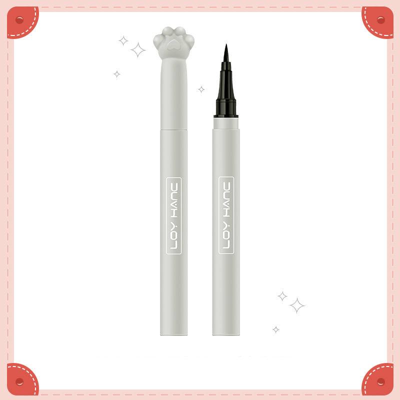 Cute and durable waterproof [cat's claw eyeliner] no smudge hard head eyeliner novice student