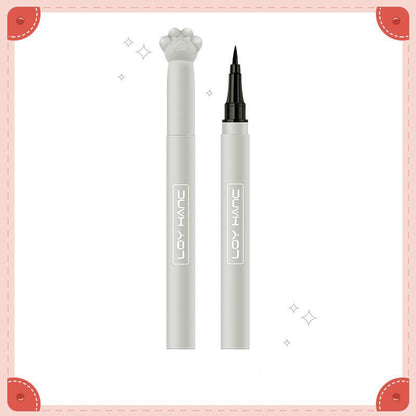 Cute and durable waterproof [cat's claw eyeliner] no smudge hard head eyeliner novice student