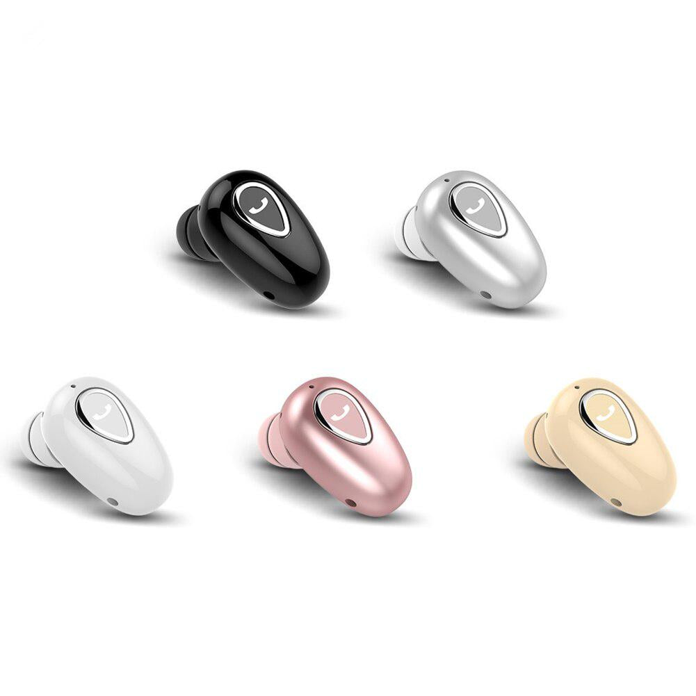 5 Color 1Pc Mini In-ear Wireless Bluetooth Earphone Sport Stereo Headphone with Mic Single Earbud