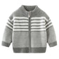 Boys Sweater Coat Autumn and Winter Children's Zipper Cardigan Baby Warm Sweater Double Layer Thickness