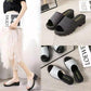 Ladies Summer Sandals and Slippers All-match Outer Wear Wedge Heel Fashion Trend Non-slip Beach Shoes