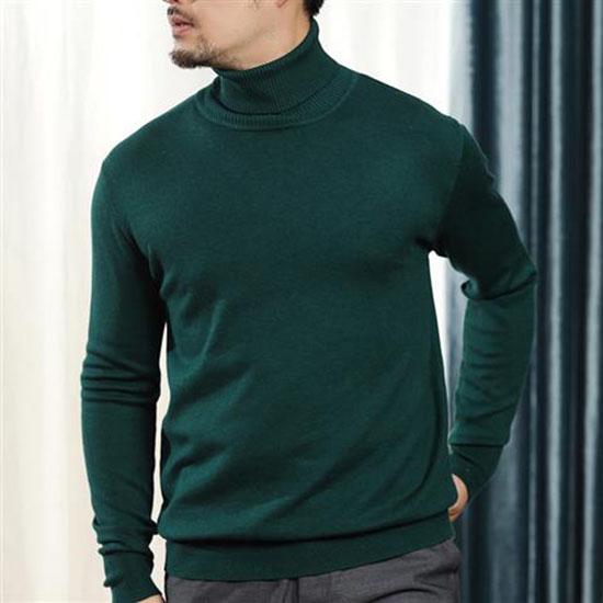 Christmas Sweater Men Clothes 2019 Winter Warm Mens Sweaters Casual Turtleneck Cashmere Pullover Men