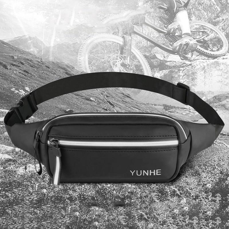 Sports Waist Bag Unisex Multifunctional Mobile Phone Bag Zipper Waterproof Marathon Running Bag for Outdoor Travel