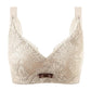 B C D Women's 3D Mask Cup Underwear No Rims Comfortable Full Cup for Big Breasts Female Sexy Lace Mesh Adjustable Brassiere Soft Thin Pad Top Bra