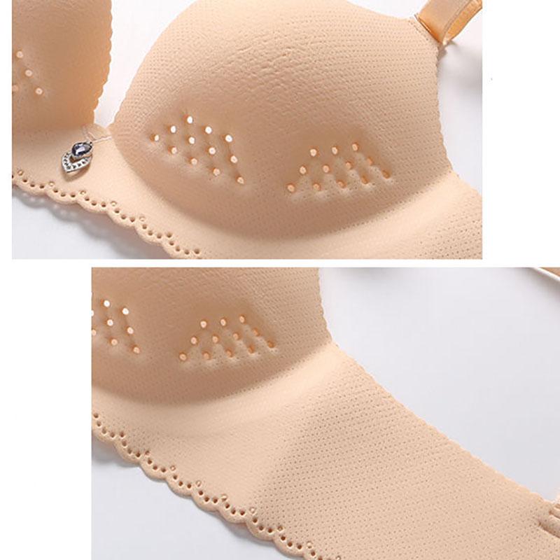 Four Seasons Thin Ladies No Steel Ring Plus Size Underwear Students Gather Big Bra