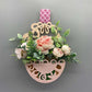 Wall Hanging Simulation Flower Set Silk Flower Artificial Flower Home Living Room Bedroom Wall Hanging Piece Flower Basket Simple Small Decorations
