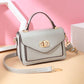 Crossbody Bag Women Solid Color Leather Anti-theft Large Capacity Wear Lock Buckle Hand Shoulder Bag