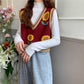 Print Knitted Sweater Women Elegant Pullovers Women Winter Loose Long Sweaters Streetwear Sweaters