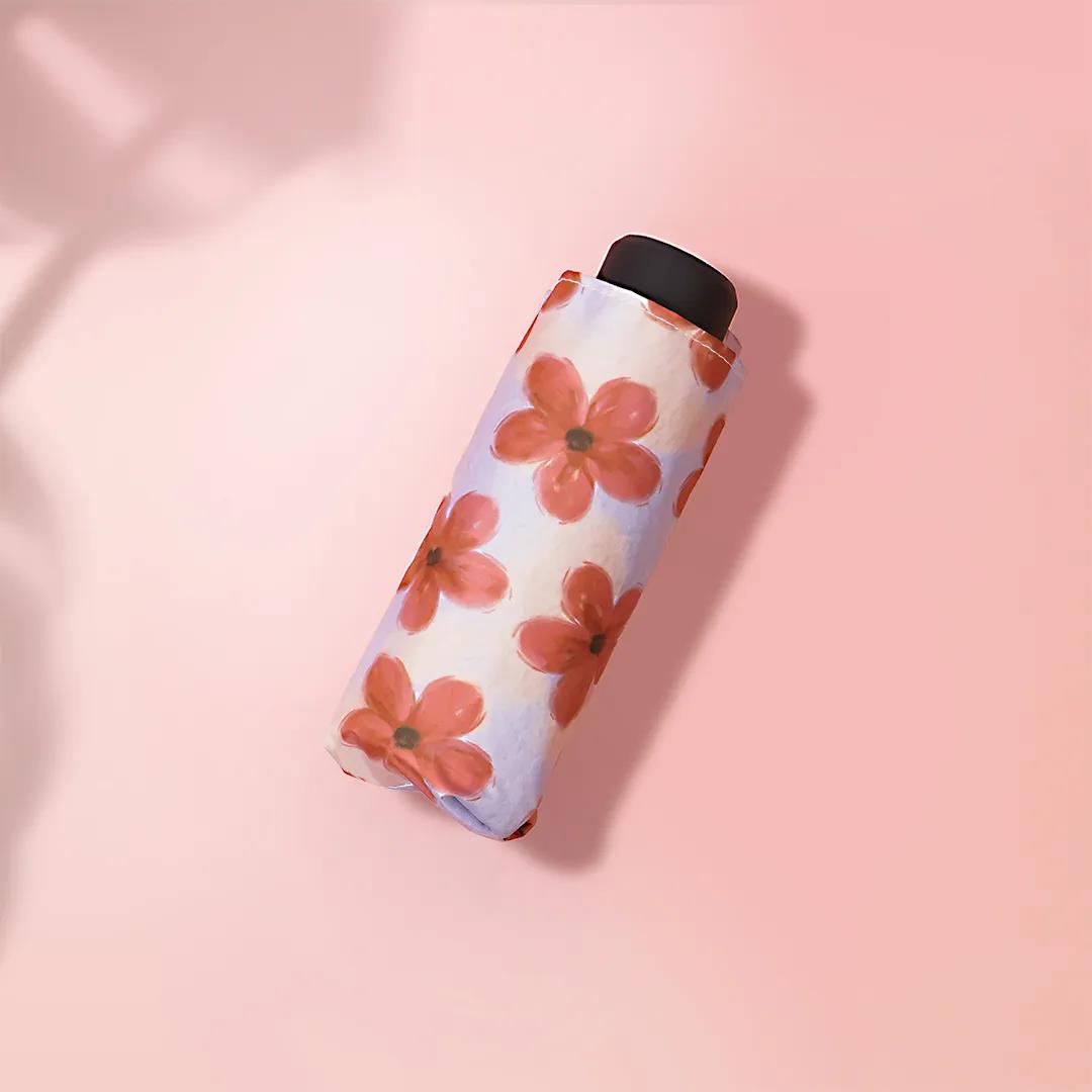 Sun Umbrella UV Protection Sunshade Female Student Korean Version Cute Umbrella Ins Sen Automatic Umbrella Rainy and Sunny