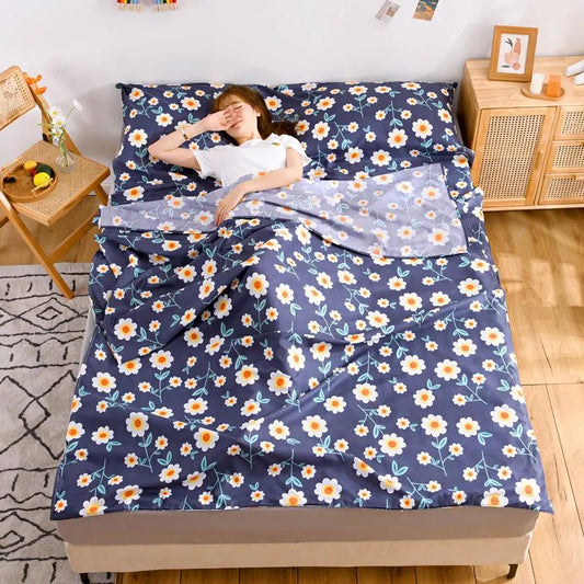 Portable Adult Sleeping Bag Travel Dirty Skin-friendly Sleeping Bag Hotel Hotel Single Double Anti-dirty Bed Linen Business Travel
