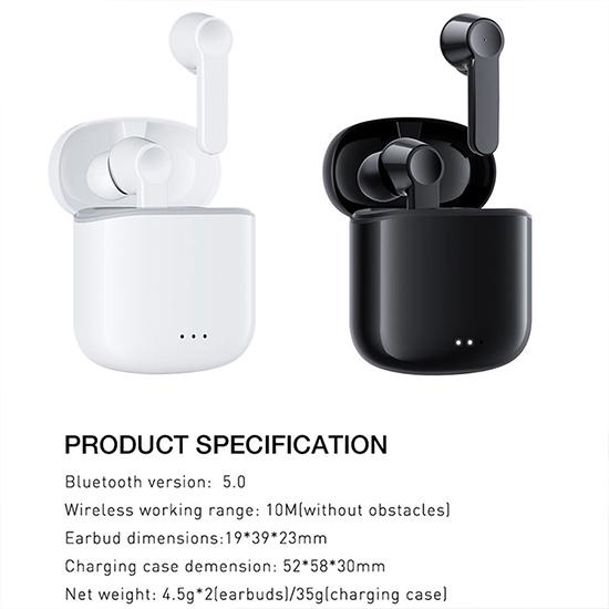 Tws Wireless Earphones Bluetooth 5.0 Earphones Earbuds Touch Control HD Talking Stereo with Mic Sport Headset for Smart Phone