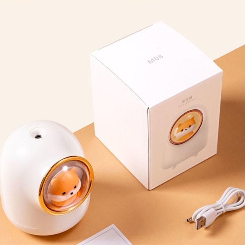 Humidifier Cute Pet Space Capsule Usb Charging Night Light Home Office Dormitory Wireless Mini Mute