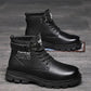 Autumn and Winter Plus Velvet Korean Version of The British Martin Boots Men's Leather Boots