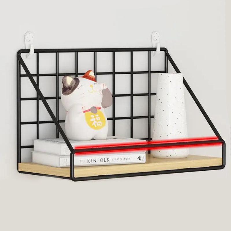 Simple-style Storage Rack Metal Waterproof Display Rack Home Punch-free Storage Rack for Kitchen Bathroom