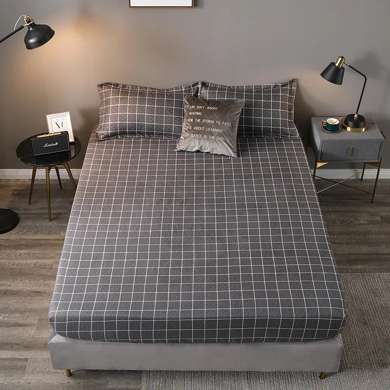 Four Seasons Universal Thickened Sanding Mattress Cover Breathable Non-slip Double Mattress Dust Protection Cover