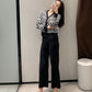 Autumn and Winter Retro Plaid Knitted Jacket Women Loose and Versatile Short College Style Outer Sweater