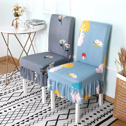 Elastic Chair Cover Universal Dining Table and Chair Cover Simple Home Cushion One-piece Chair Cover Stool Back Seat Cover