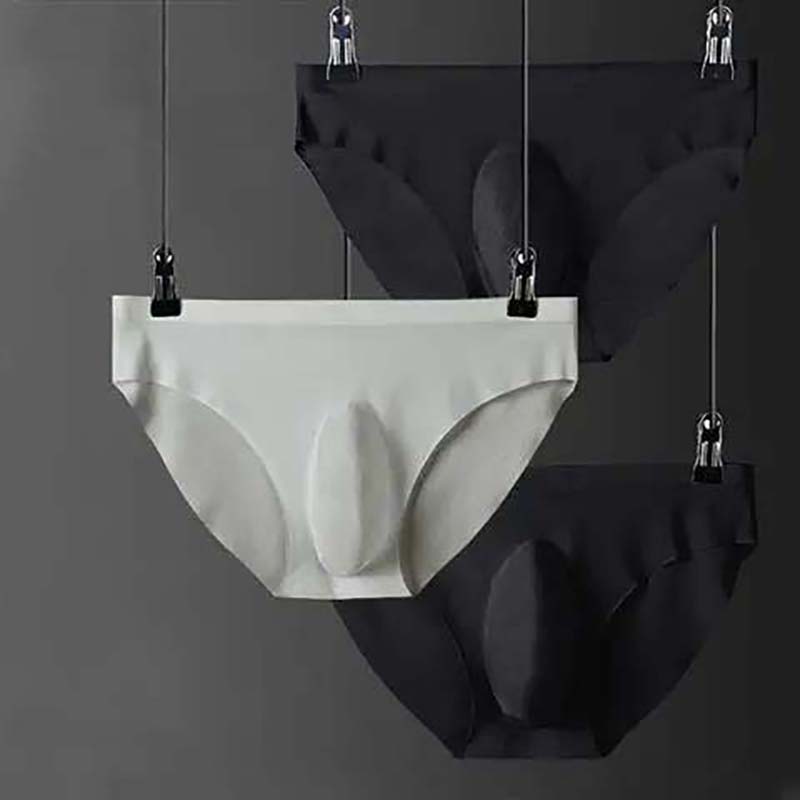 Men's Underwear Triangle Shorts Ice Silk Transparent Ultra-thin Summer Breathable Shorts