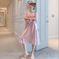 Autumn and Winter Knitted Casual Jacket Mid-length Lantern Sleeve Loose Sweater Dress