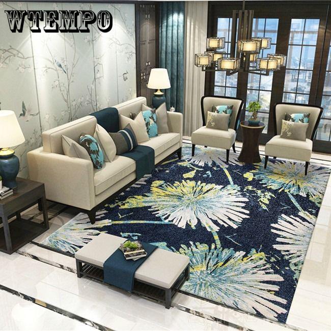 Carpet geometric Indian Rug  plant Morocco Modern contemporary design Nordic Pastoral style
