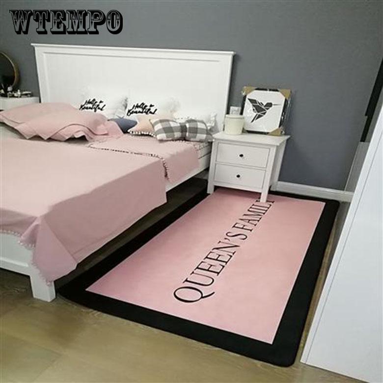 Nordic Modern Simplicity Carpet Bedroom Tea Table Rugs Non-slip Geometric Patterns Carpets