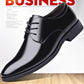 Spring and Autumn Youth British Casual Business Formal Wear Men's Leather Shoes Increased Work Shoes