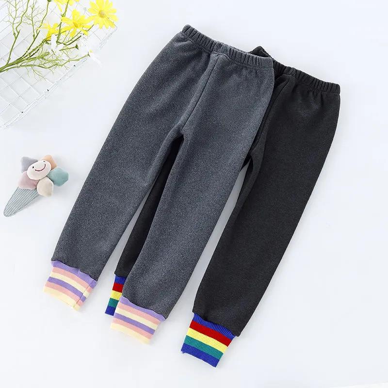 Girls' Leggings Velvet Pants Children's Three-layer Thickened Warm Pants Winter Children's Cotton Pants, Bottoming Pants