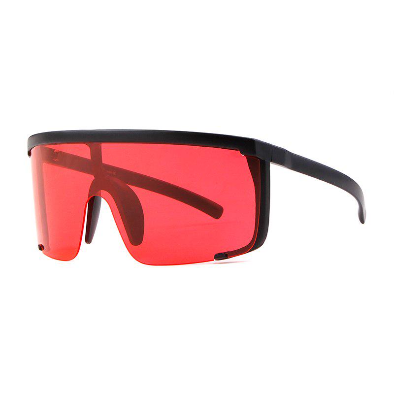 Big Frame Semi Rimless Oversized Sunglasses Women Outdoor Fashion Luxury Protection Shield Sun Glass