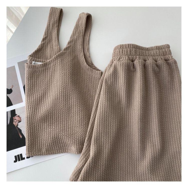 Women's Summer Comfortable Loose Casual Suit New Vest Shorts Two-Piece Suit