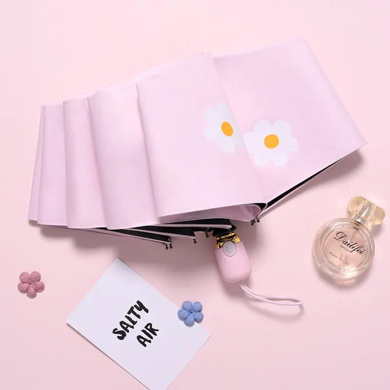 Fully Automatic Folding Umbrella Women's Korean Version of The Sun Umbrella Sun and Rain Dual-use Sun Umbrella UV Protection