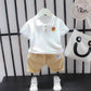 Boys Summer Suits Summer Breathable Clothes Baby Clothes Male Baby Summer Short-sleeved POLO Shirt Two-piece Set