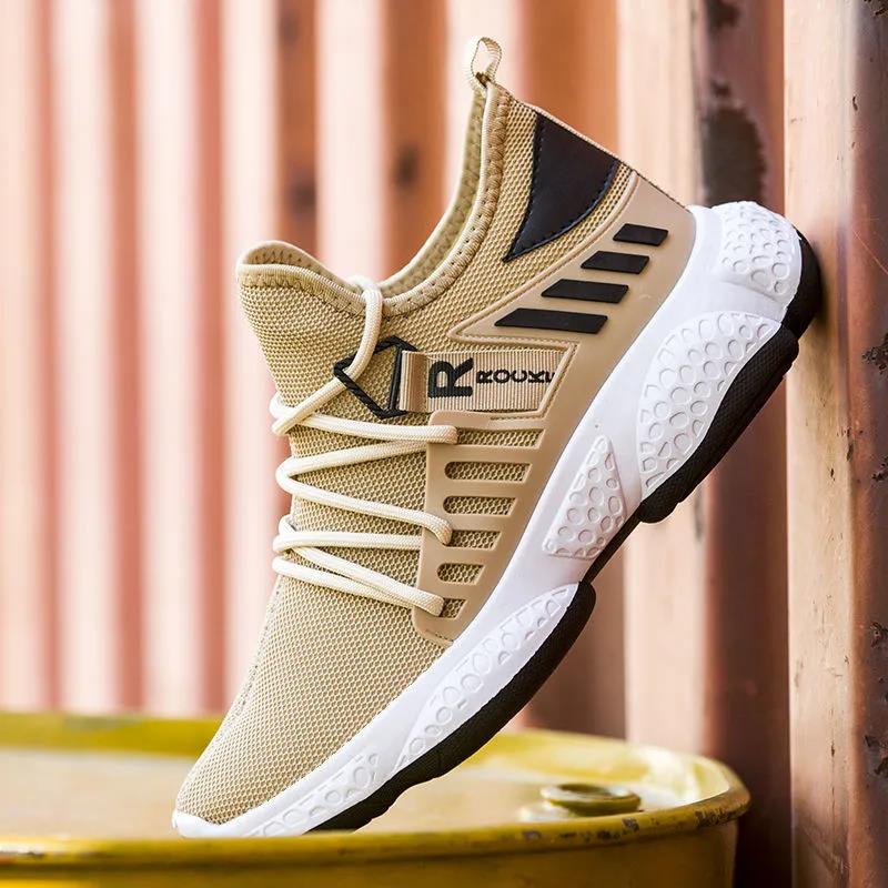 Men's Spring Large Size Soft Sole Running Walking Sports Shoes Autumn and Summer Lightweight Casual Soft Sneakers