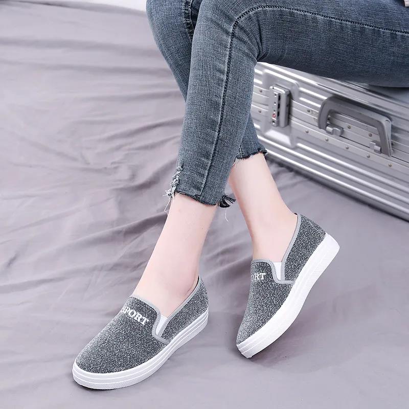 Old Beijing Cloth Shoes Women's Shoes One-step Casual Student Board Shoes Women's Canvas Shoes