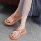 Women's Fashion Candy Sandals Flat Bottomed Outdoor Solid Color Leisure Fashion Comfortable and Breathable Outdoor Beach