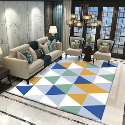 Nordic Carpets for Living Room Bedroom Rug and Carpet Geometric Computer Chair Non-Slip Floor Mat