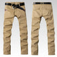 Men's Casual Pants Loose Straight Military Trousers Labor Overalls Spring and Autumn Work Wear-resistant Pants