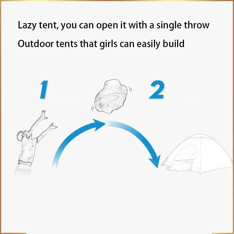 Tent Outdoor 3-4 People Beach Fishing Camping Family Outing Barbecue Simple Folding Tent