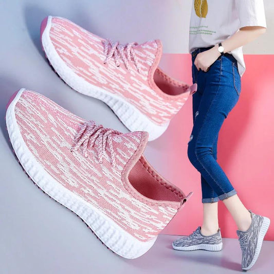 Women's Spring and Autumn Cloth Shoes Mesh Sneakers  Non-slip Casual Shoes Running Shoes