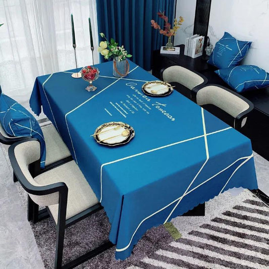 Modern Minimalist Tablecloth Kitchen Decoration Dining Table Cover Waterproof and Oil-proof Tablecloth