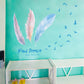 [Wall sticker ]Fantasy Feather Wall Stickers For Kids Rooms Children Room Bedroom Living Room Home D