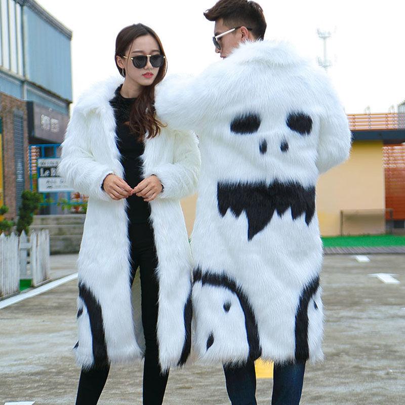 Fur Jackets Fashion Trend Domineering Imitation Fox Fur Mid-length Fur Lovers Windbreaker