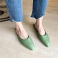 Korean Fashion Half Slippers Female Summer Wear Baotou Net Red Chic Lazy Single Shoes Wild One Pedal Female Slippers