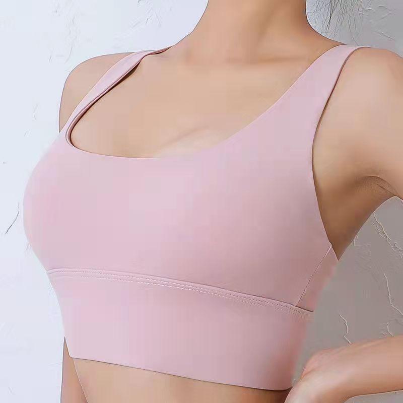 Women's  Push Up Bra Top Sports Underwear Crop Tops for Women Yoga Beauty Back Bra Fitness Seamless One-piece Vest Thin Section Gathered Tube Top
