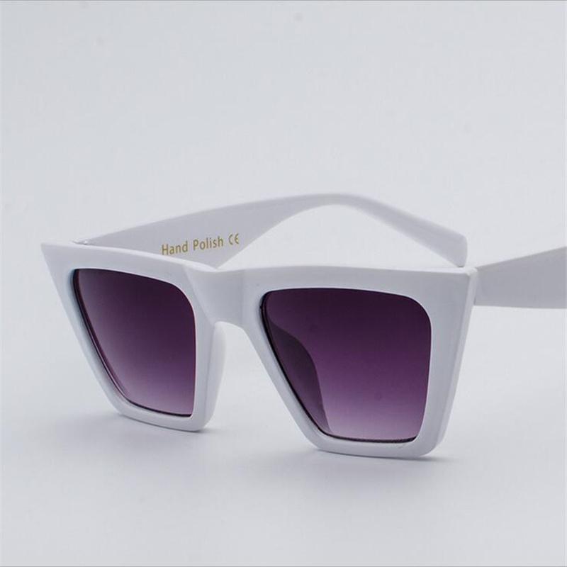 WTEMPO New Personality Leopard Frame Cat Eye Sunglasses Women Brand Designer Transparent Colorful Fr