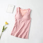 Thermal Underwear Women Velvet Warm Body Tops Vest Sleeveless Slim Seamless V Neck Solid Color Tank Top Sexy Winter Thremo