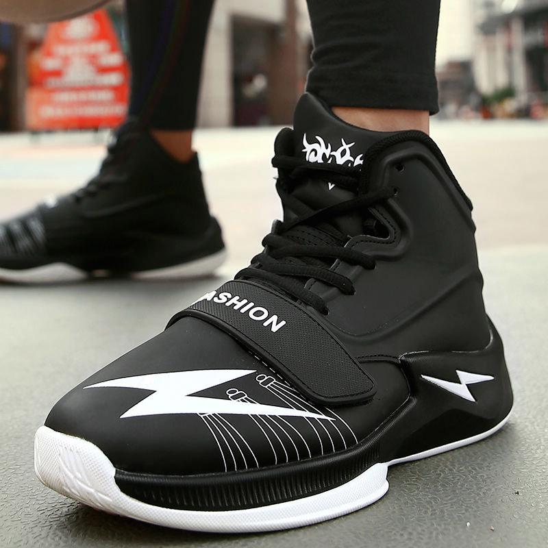 Men Non-slip Shockproof Basketball Shoes Sneakers Breathable Running Shoes Outdoor Tactical Boots