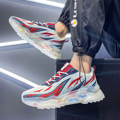 Summer Breathable Men's Shoes Casual All-match Sports Running Shoes Mesh Trend Shoes